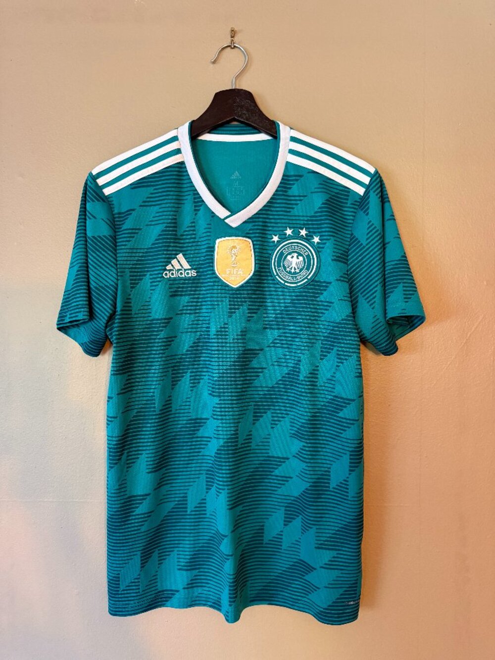 Adidas Germany 2018 World Cup Away Jersey Green Men’s M 4-Star DFB